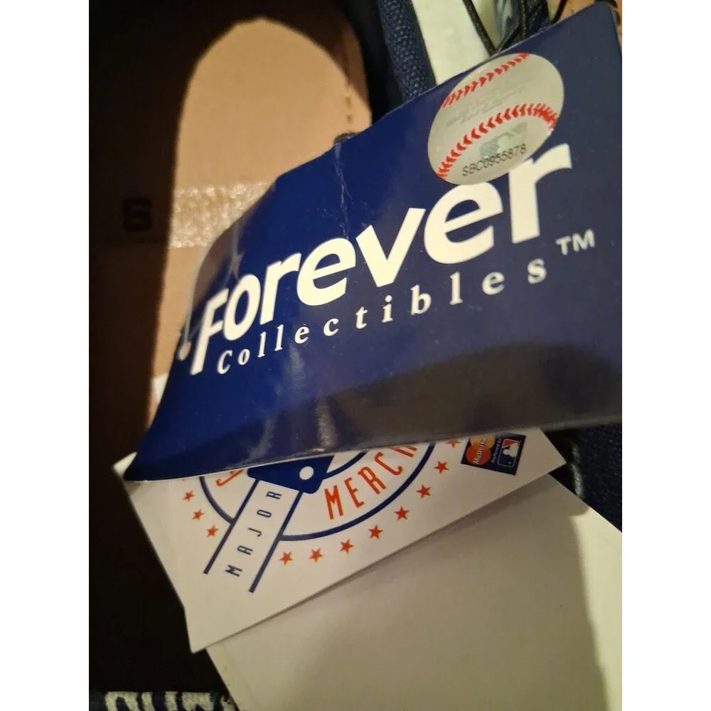 MLB New York Yankees Women's Canvas Slip-On Flats Blue/White US S 5-6